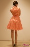 Платье Derhy - Дэри приталенное розовый коралл с подкладкой выше колена
