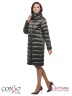 Стильное женское пальто Conso WL170523 - military – хаки​ прямого силуэта длиной ниже колена. Модель застегивается на потайные кнопки. Фото 2