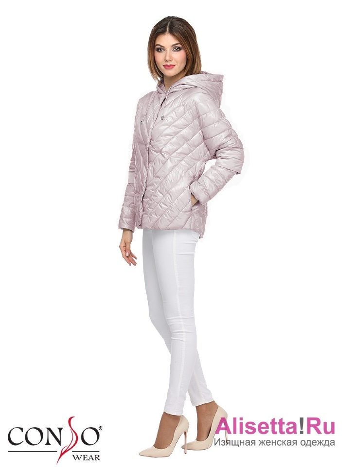Куртка женская Conso SM180123 - carmandy – пепельно розовый