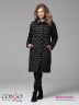 Модное пальто Conso WM 180521 - nero – черный с завышенной талией длиной ниже колена. Фото 1