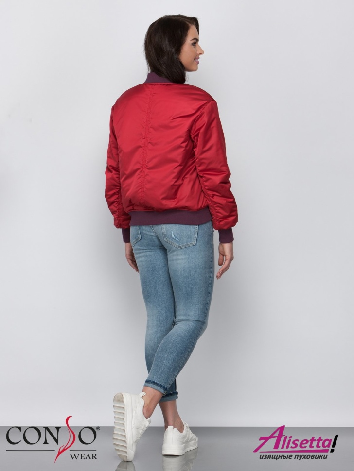 Куртка женская Conso SS 190124 burgundy – ягодно-малиновый