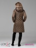 Модное пальто Conso WM 180521 - umber – медный с завышенной талией длиной ниже колена. Фото 4