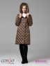 Модное пальто Conso WM 180521 - umber – медный с завышенной талией длиной ниже колена. Фото 2