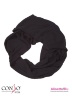 Элегантный шарф Conso KS180321 - nero – черный с объемным узором «косичка». Модель изготовлена из приятного к телу, мягкого трикотажа. Фото 3