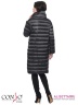 Стильное женское пальто Conso WL170523 - argon – мокрый асфальт​ прямого силуэта длиной ниже колена. Модель застегивается на потайные кнопки. Фото 3
