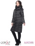 Стильное женское пальто Conso WL170523 - argon – мокрый асфальт​ прямого силуэта длиной ниже колена. Модель застегивается на потайные кнопки. Фото 2