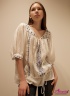 Блуза Derhy 25016 белый с рукавами средней длины купить в Москве
