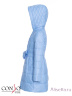 Cтильная куртка для девочек CONSO SG170207 - blue melange - синий меланж​ - лучшее решение для прохладной погоды. Приталенный силуэт классической длины с воротником-стойкой. Модель застегивается на фронтальную молнию. Фото 6