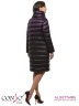 Стильное женское пальто Conso WL170523 - marsala – темно-винный​ прямого силуэта длиной ниже колена. Модель застегивается на потайные кнопки. Фото 3