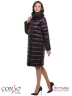 Стильное женское пальто Conso WL170523 - marsala – темно-винный​ прямого силуэта длиной ниже колена. Модель застегивается на потайные кнопки. Фото 2